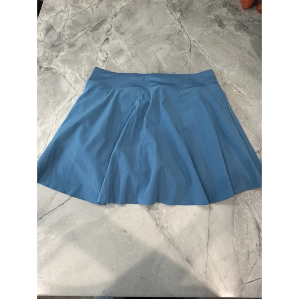 Nike Dri-FIT Women's Blue Tennis Skort Built-In Shorts Pull On Stretch M
